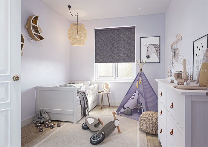 Kindling, Royal Blue - Twist&Fit Roller Blind - Image 7